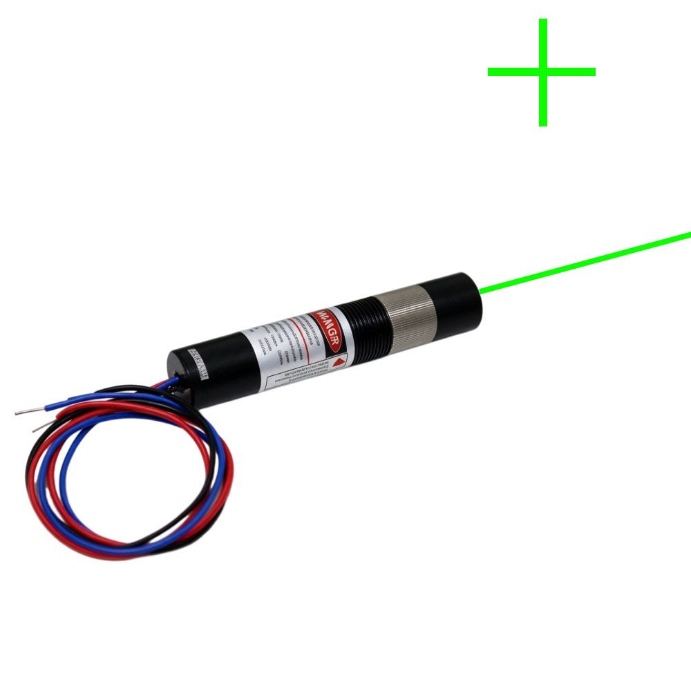 TTL modulation 532nm green cross line laser module