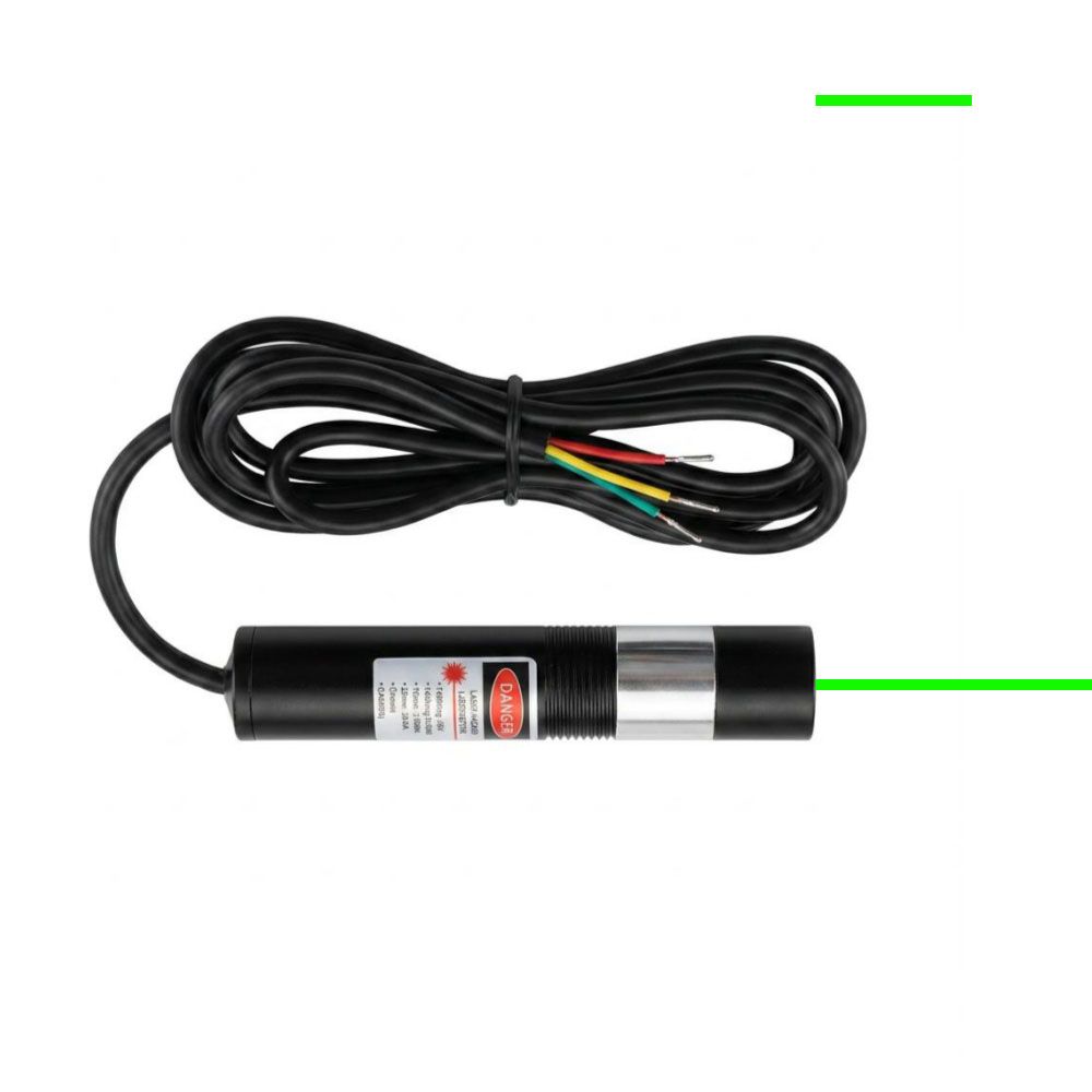 TTL modulation green line laser alignment
